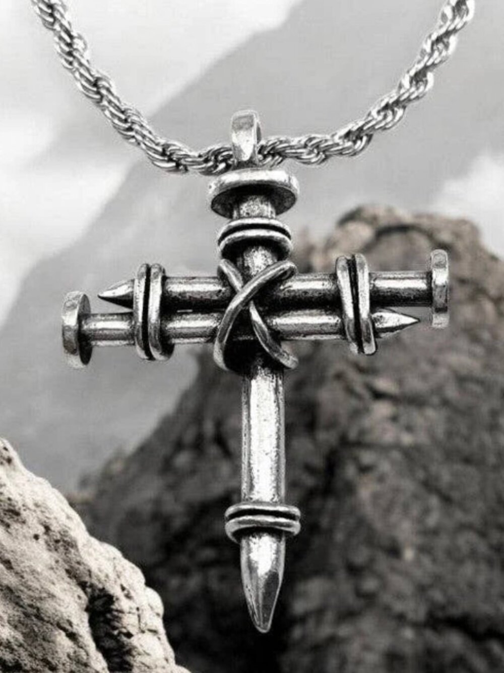 Nail Cross Necklace - Male or Female